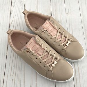 Ted Baker TEDAH Sneaker in blush creamy pink with white sole. NWOT.